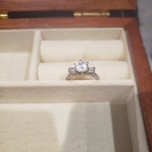 925. Real Silver Ring Gems Unknown. Beautiful cuts and sparkle. Would make a gre